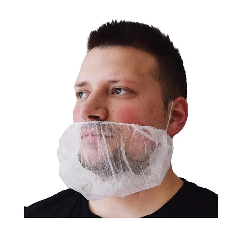 [SP-BF-BN-WHT-R2] Beard Net White - (x100) 