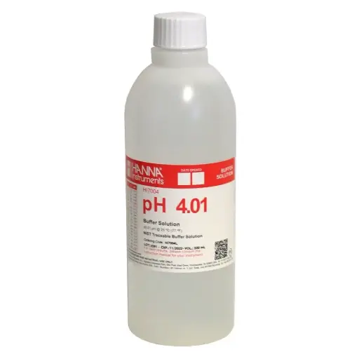 [SP-HI-pH-4-500ml-R2] Hanna HI 7004L pH 4.01 Calibration Solution 500ml